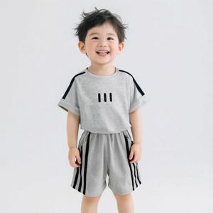 [조이멀티]그레이코드 아동 반팔 반바지 상하복세트 205853