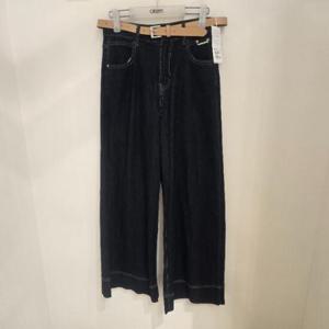 오프리미츠 HC26 트렌드쿨썸머 스판짱짱 허리밸트와이드핏밑단포인트배색통데님팬츠 B25pt2801
