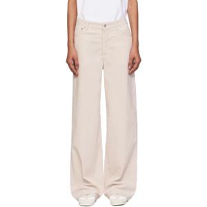 25 SS 아페쎄 여성 오프 화이트 엘리자베스 슬랙스 252252F069000