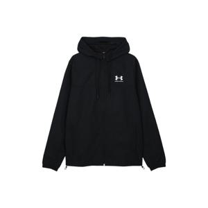 언더아머 라이벌 우븐 윈드브레이커 블랙 화이트 1390149-001