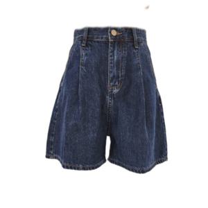 플라스틱아일랜드  (PR2DP731) 핀턱 데님 숏 팬츠