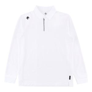 데상트 터프 긴팔 폴로 셔츠 SP323UPL81WHT