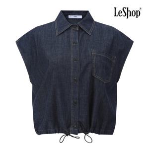 르샵  스티치 원 포켓 데님 셔츠 (BP7BL021A)