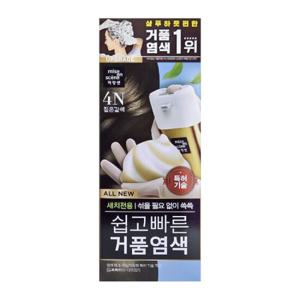 미쟝센 쉽고 빠른 거품염색 4N 짙은갈색