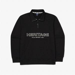 [FILA] TAG가99,000원 빅로고 면혼방 반집업 맨투맨(FS2POF3106X