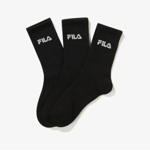 [FILA] 에센셜 장목양말 3매입 (FS3SCG1305X_BLK)