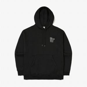 [FILA] 유니 루즈핏 기모 워딩 후드티 (FS2POE4104X_BLK)