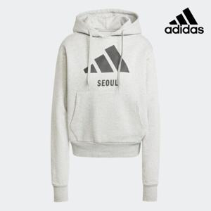 [아디다스(퍼포먼스)]남녀공용 서울 기모 후드 티셔츠/SEOUL HD JE7278