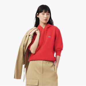 [시즌오프 30% 인하] 라코스테 공식 여성 더블페이스 피케 후드 스웨트셔츠 SF8346-55G ZBG