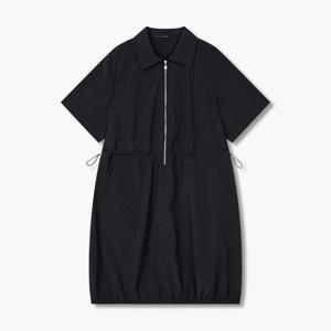 [지컷]하프 집업 숏 슬리브 원피스[7255237113]_GSGR