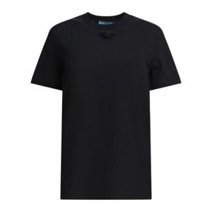 프라다 여성 블랙 반팔 티셔츠 35838R16DVF0002 S 162