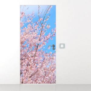 아트박스/꾸밈 gb817-하늘을바라보는벚꽃_현관문시트지