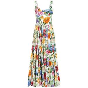 돌체앤가바나 Floral Print Corset Maxi Dress F6AEITHS5S5 TP718589651