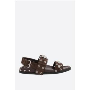VALENTINO GARAVANI Nellcote flat sandals in suede 7W2S0MM5CRB0TO