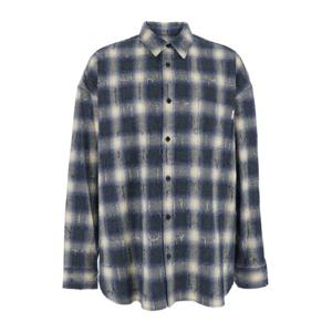 준지 니들 데미지 체크 루즈 핏 셔츠 JC5864P00E YELLOW