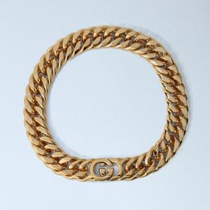 25 SS 구찌 Interlocking G 인터로킹 모티프 골드톤 체인 네크리스 837500 I4600 09