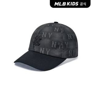 [MLB키즈 공식] 25N 워싱 DTP 모노그램 볼캡 NY (Black) 7ACPM045N-50BKS