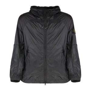 스톤아일랜드 그레이 폴리아미드 후드 윈드브레이커 Q100008 S0