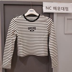 [오후]얇고 세련된~~스트라이프 골지 티셔츠 OHLA24S52