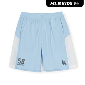 [MLB키즈 공식] 25SS 바시티 블럭코어 우븐 팬츠 LA (L.SKY BLUE) 7ASMV0253-07SBL