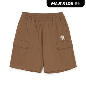 [택가 59,000원][MLB키즈 공식] 25SS 베이직 썸머 캠핑 반바지 NY (L.Camel) 7ASPB0353-50CAL