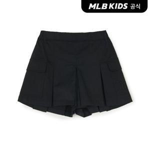 [MLB키즈 공식] 25SS 걸즈 플리츠 카고 팬츠 NY (Black) 7FSMB0953-50BKS