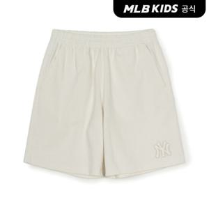 [MLB키즈 공식] 25SS 빈티지 워싱 반바지 NY (Cream) 7ASPVT153-50CRS