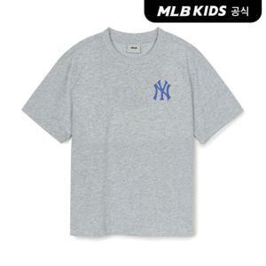 [MLB키즈 공식] 25SS 베이직 스트릿 빅로고 레터링 티셔츠 NY (L.Melange Grey) 7ATSB1953-50MGL