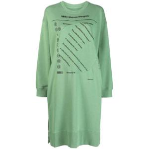 25 SS 메종마르지엘라 그래픽 프린트 스웨트셔츠 드레스 S52CT0749S25537 TP432474779