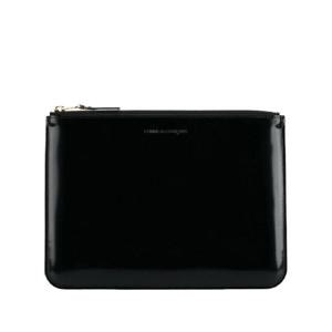 25 SS 꼼데가르송 데보스드 로고 가죽 클러치 SA5100MILAMINATOGOLDBLAC TP432291429