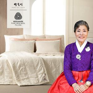 [단하루특가] 박술녀 호주산 도톰 양모 순면 워싱 이불2장+베개커버2장 K킹 (작품명 영화)