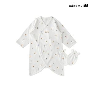 [밍크뮤]WH 리틀비트배내가운.손싸개SET 35A70-001-03.00814 [백일/돌/출산선물]