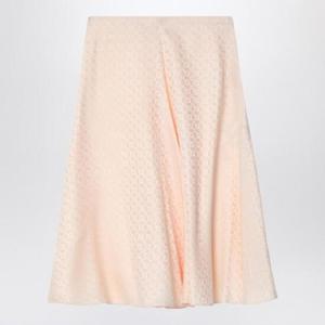 FENDI Skirt in pink FF silk FQ7655AUQG/Q_FENDI-F1RX0