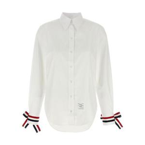 THOM BROWNE RWB tape cuffs shirt FLL156A03113100