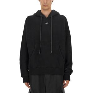 오프화이트 후드 티셔츠 OMBB085 F23FLE0011001 BLACK