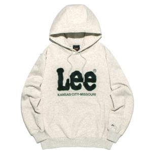 LEE 공용 트위치 데님 아플리케 후드 티셔츠 B1 LE2303HD04 OT