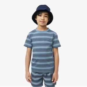 라코스테 공식 키즈 그라데이션 스트라이프 반팔티셔츠 TJ2362-55G GAI
