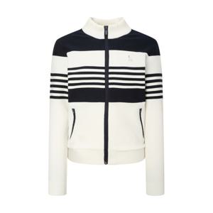 헤지스 골프 여성 24FW 스테디셀러로고 스트라이프 스트레치 집업 니트 (NAVY) WWSW4C222N3