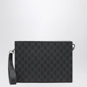 GUCCI Small pouch in GG fabric black gray 768255FACQCRGUC-1048