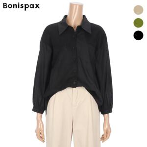 [보니스팍스(여성의류)]반반 패턴 카라 셔츠 (XO7SH046M0)