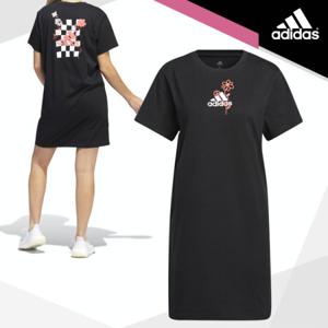아디다스 우먼스 펀 그래픽 티 드레스(H57414)롱 반팔
