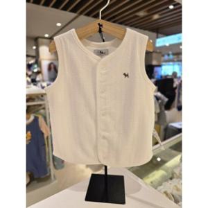 [블루독베이비] 25 FW(크림)코지니트베스트(45A7003001)출산 유아 신생아 조카 선물 조끼 실내복 (45A70030