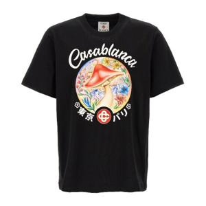 카사블랑카 머쉬룸 엠블럼 코튼 티셔츠 MPF25JTS00105 MUSHROOM