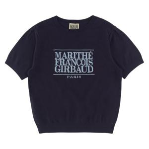 [마리떼 프랑소와 저버]마리떼 W CLASSIC LOGO HALF KNIT MFG45CKN102 NVY