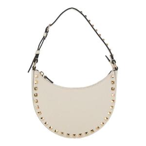 VALENTINO GARAVANI MINI HOBO  ROCKSTUD  VITELLO STAMPA ALCEPLATINUM STUDS 7W2P0AI7VSHI16