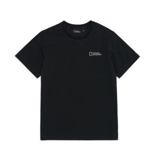 [내셔널지오그래픽 키즈] K222UTS210 등판 빅로고 반팔티셔츠 CARBON BLACK