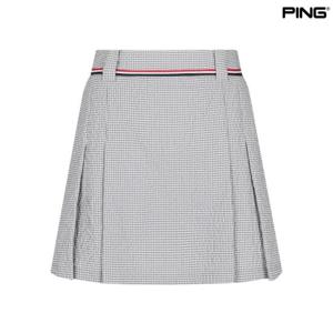 [핑골프]여성 테잎 장식 시어서커 큐롯 스커트 (121D2PC488_GY)