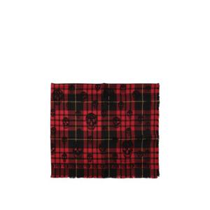 알렉산더맥퀸 남성 레드 Tartan Skull 스카프 4294124200Q6460