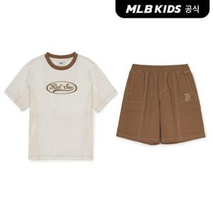 [MLB키즈 공식] 25SS 아웃도어 티셔츠 세트 BOS (L.Camel) 7AS1B0253-43CAL