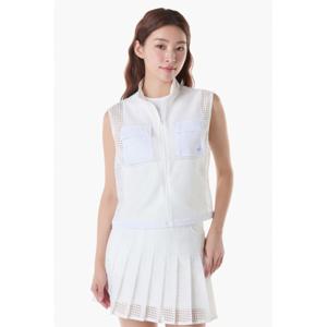 [30%OFF] 르꼬끄골프 여성 우븐 메쉬 풀집업 베스트 (GQ122LWV31)